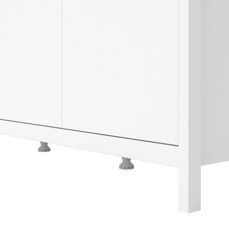 Madrid White Wardrobe w/ 3 Doors - White Tree Furniture