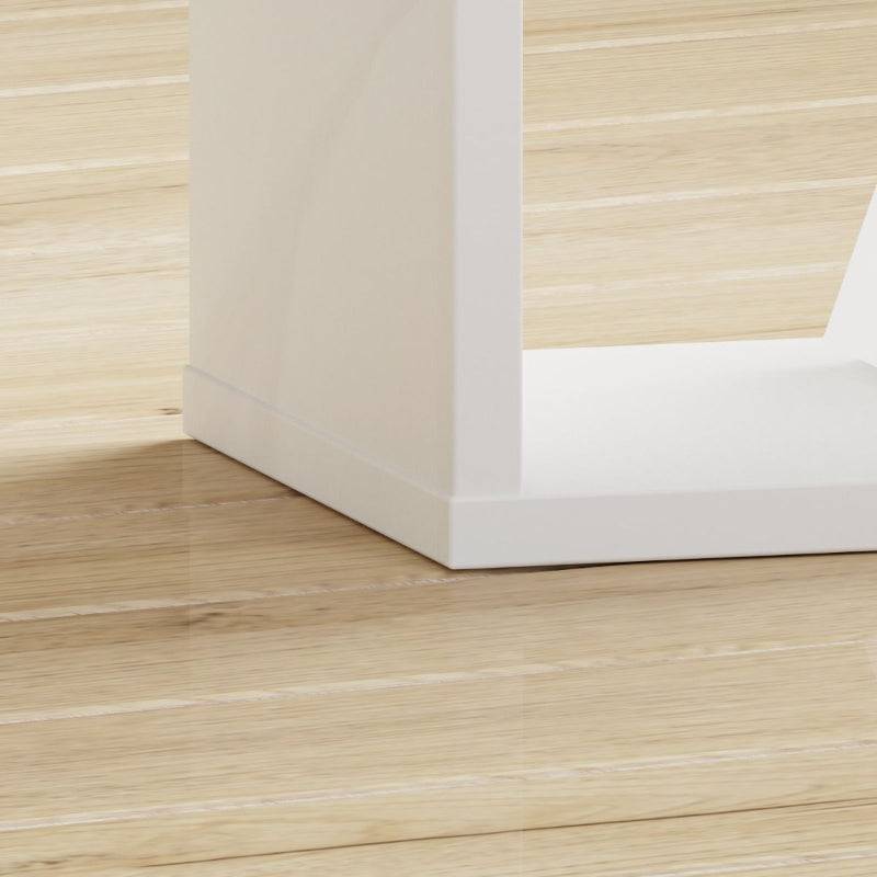 Mauro Singular Storage Unit in High Gloss White - White Tree Furniture