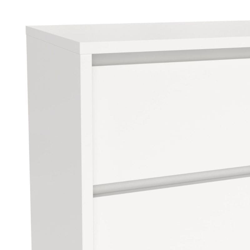 White frame corner on a white background