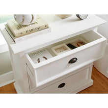 Nova Solo Halifax Grand White Painted Bedside Drawer Unit CA599L - White Tree Furniture