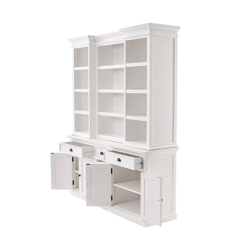 White discount cabinet hutch