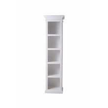 Halifax White Painted Tall Narrow Bookshelf - White Tree Furniture