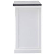 NOVASOLO Halifax Contrast White Sideboard Cabinet with Sliding Doors B130CT - White Tree Furniture