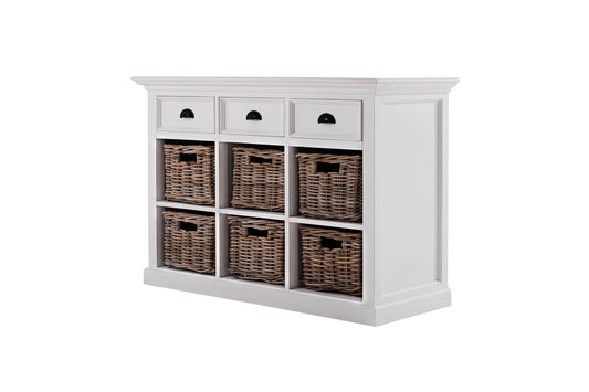 Images | Nova Solo Halifax White Buffet Sideboard with 6 Baskets B128