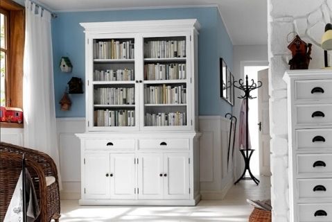 Images | Nova Solo Halifax White Glazed Display Cabinet BCA594