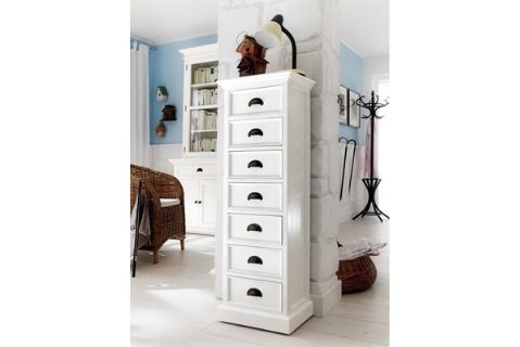 Images | Nova Solo Halifax White Storage Tower with Drawers CA598
