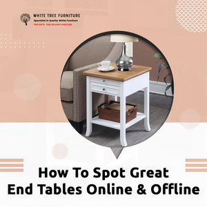 How To Spot Great End Tables Online & Offline