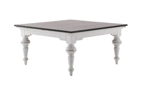 Images | Provence Accent White Coffee Table with Wooden Top T774TWD