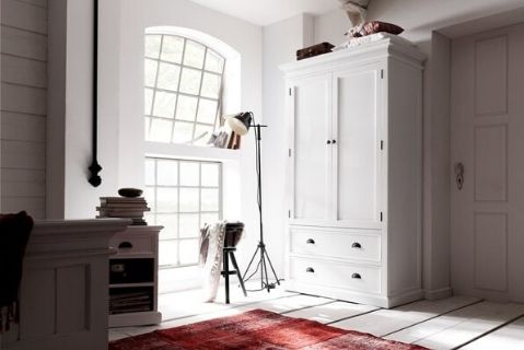 Images | Halifax White Double Wardrobe with 2 Drawers W001