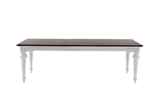 Images | Provence Accent White Dining Table with Wooden Top 240cm T784TWD