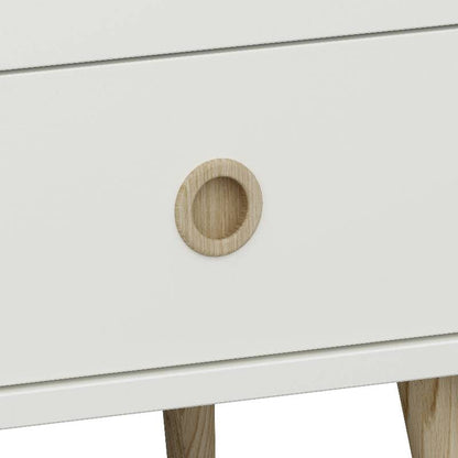 Softline Off White Wide Chest of Drawers 4+4 - White Tree Furniture