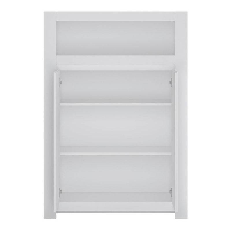 Novi Alpine White Cabinet with 2 Doors - White Tree Furniture
