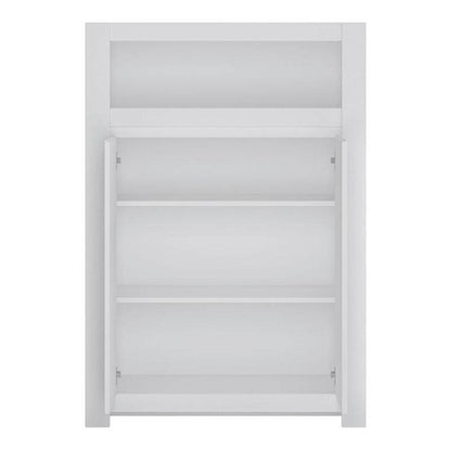 Novi Alpine White Cabinet with 2 Doors - White Tree Furniture