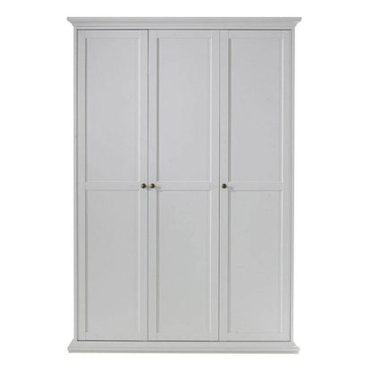 Paris White Wardrobe with 3 Doors - White Tree Furniture