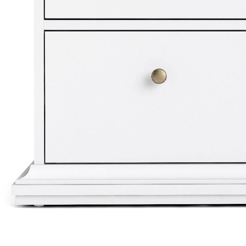 Paris White Chest of 6 Drawers - White Tree Furniture