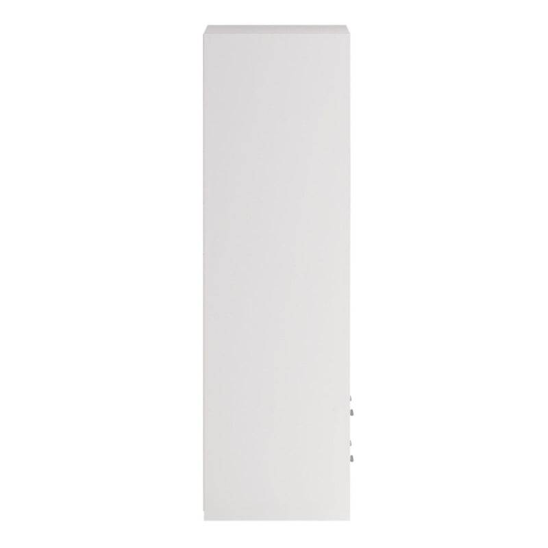 Line White Wardrobe w/ 2 Sliding Doors & 4 Drawers - White Tree Furniture