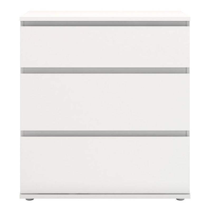 Nova White Chest of 3 Drawers - White Tree Furniture