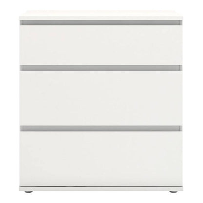 Nova White Chest of 3 Drawers - White Tree Furniture