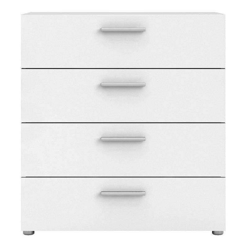 Pepe White Chest of 4 Drawers - White Tree Furniture