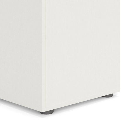 Pepe White Woodgrain Wardrobe w/ 3 Doors - White Tree Furniture