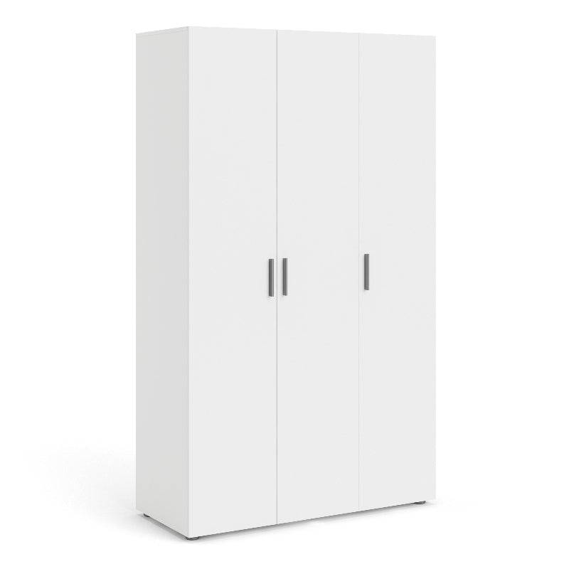 Pepe White Wardrobe w/ 3 Doors - White Tree Furniture