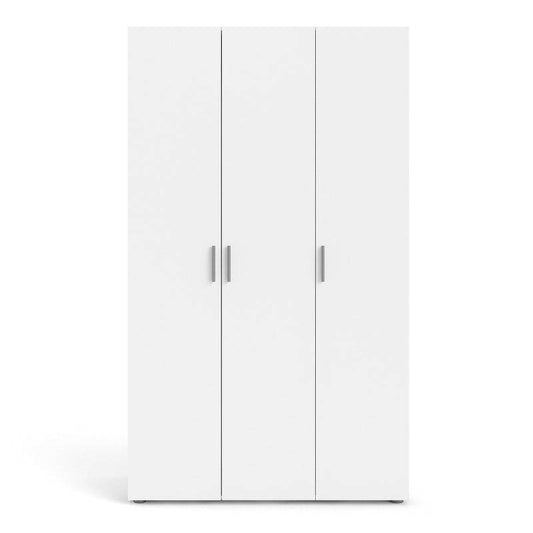 Pepe White Wardrobe w/ 3 Doors - White Tree Furniture