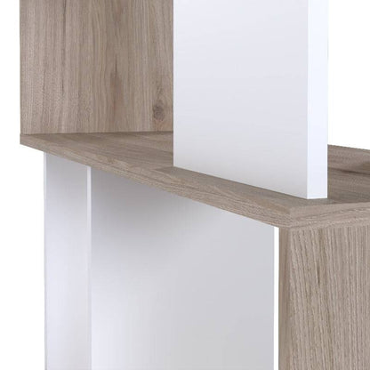 Maze Open Bookcase in Jackson Hickory Oak & White - White Tree Furniture