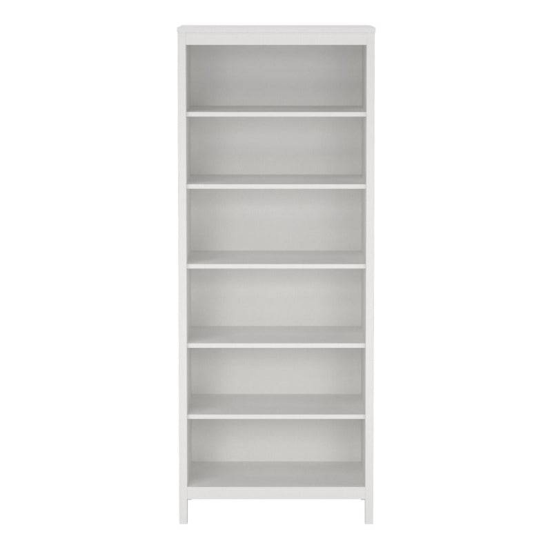 Madrid Tall White Bookcase - White Tree Furniture