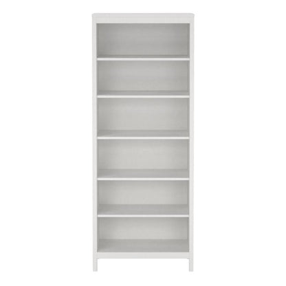 Madrid Tall White Bookcase - White Tree Furniture
