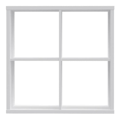 Mauro 2 x 2 Storage Unit in High Gloss White - White Tree Furniture