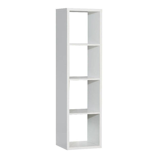 Mauro 3 Shelves Storage Unit in Matt White - White Tree Furniture