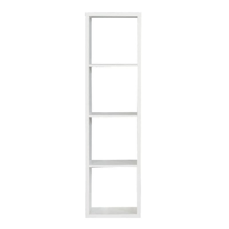 Mauro 3 Shelves Storage Unit in Matt White - White Tree Furniture