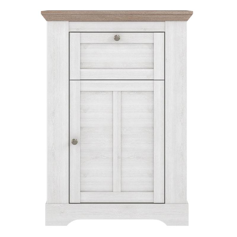 Illopa Storage Cabinet in Snowy Oak / Oak Nelson - White Tree Furniture