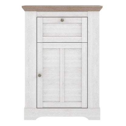 Illopa Storage Cabinet in Snowy Oak / Oak Nelson - White Tree Furniture