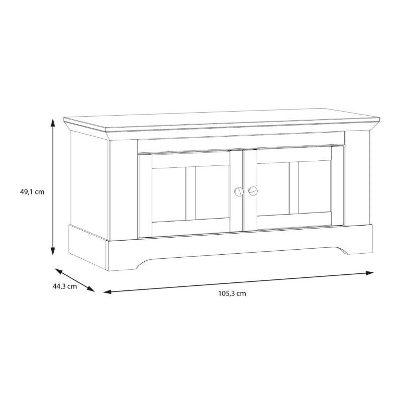 Illopa Entryway Storage Bench in Snowy Oak / Oak Nelson - White Tree Furniture