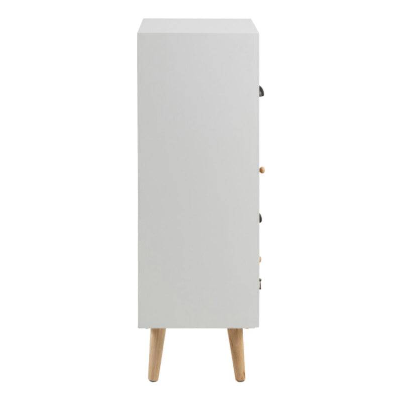 Thais Multi Coloured Shabby Chic 9 Drawer Chest - White Tree Furniture