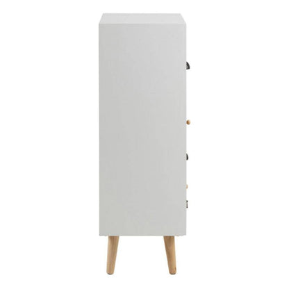 Thais Multi Coloured Shabby Chic 9 Drawer Chest - White Tree Furniture