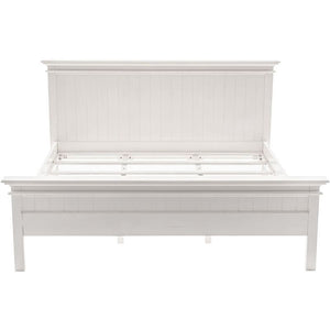 NOVASOLO Halifax White Painted Emperor Size Bed 200 x 200 cm BKE001-200 - White Tree Furniture