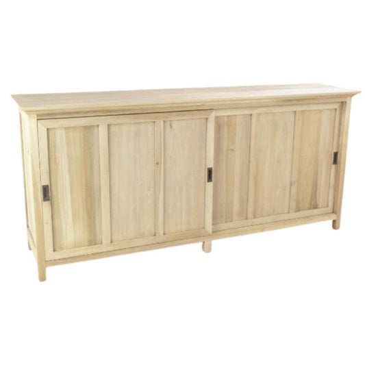 Vintage Storage Cabinet with Sliding Doors - White Tree Furniture