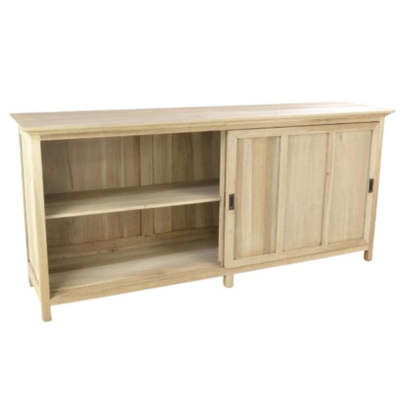 Vintage Storage Cabinet with Sliding Doors - White Tree Furniture