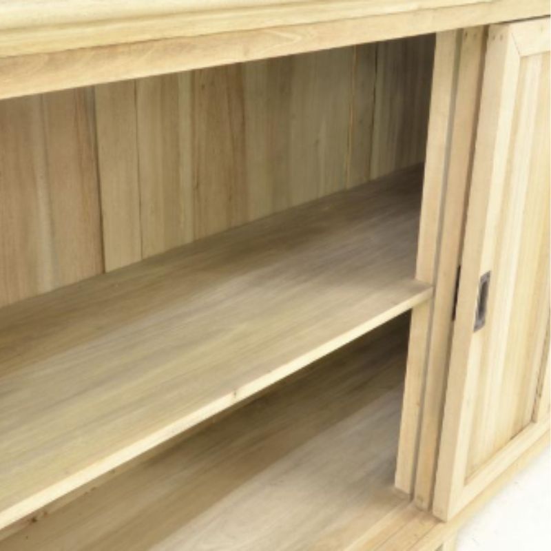 Vintage Storage Cabinet with Sliding Doors - White Tree Furniture