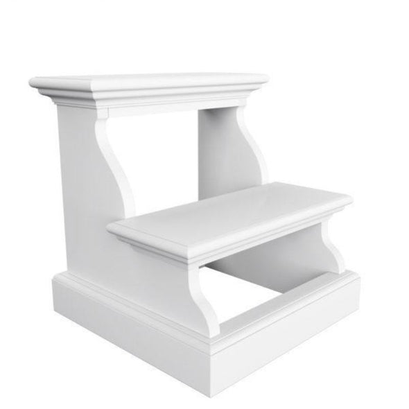 Halifax White Painted Bed Step Stool S001 - White Tree Furniture