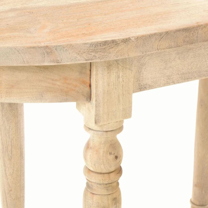 Vintage Demi Lune Small Console Table - White Tree Furniture
