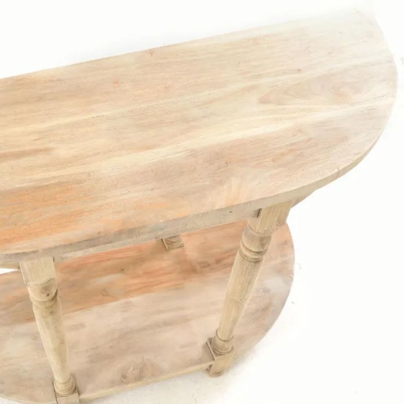 Vintage Demi Lune Small Console Table - White Tree Furniture