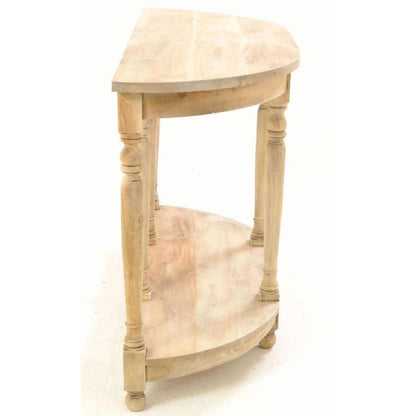 Vintage Demi Lune Small Console Table - White Tree Furniture