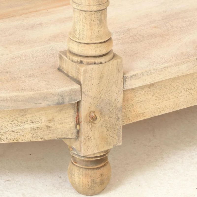 Vintage Demi Lune Small Console Table - White Tree Furniture