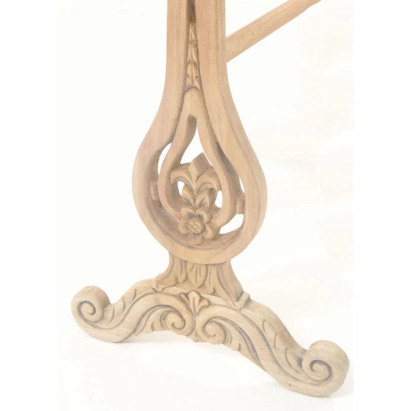 Vintage Carved Mahogany Towel Rail - White Tree Furniture