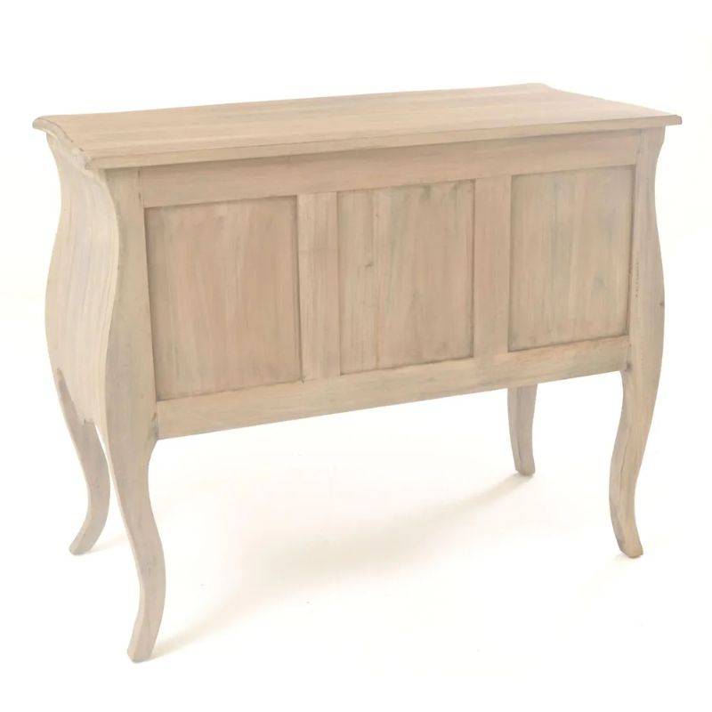 Vintage French Styled Chest of 2 Drawers w/ Cabriole Legs - White Tree Furniture