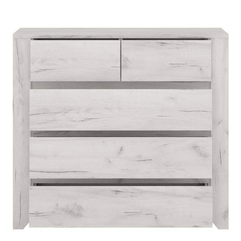 Angel White 2+3 Chest of Drawers - White Tree Furniture