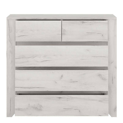 Angel White 2+3 Chest of Drawers - White Tree Furniture
